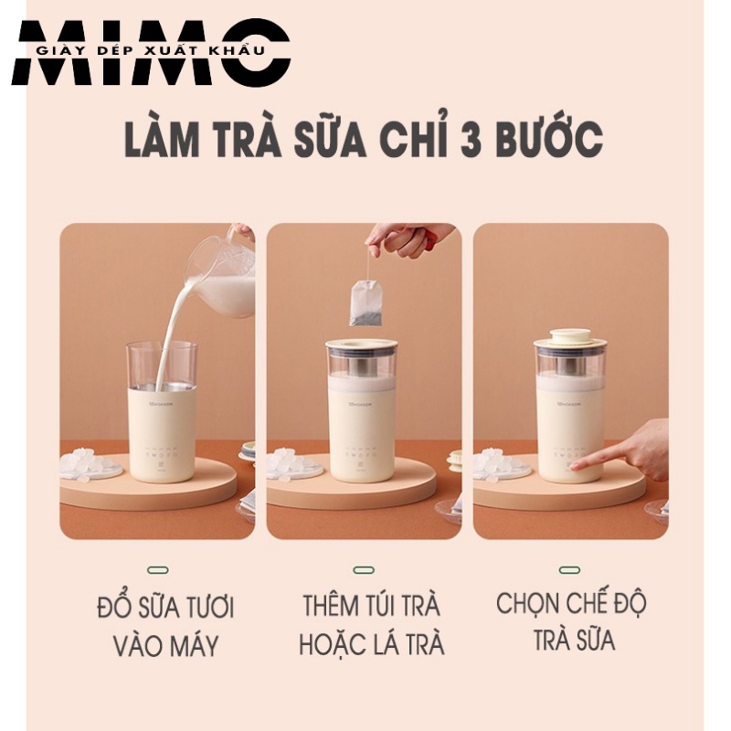 [Chính hãng] Máy làm trà sữa, pha trà, cafe bọt sữa đa năng thương hiệu Mokkom nội địa Trung