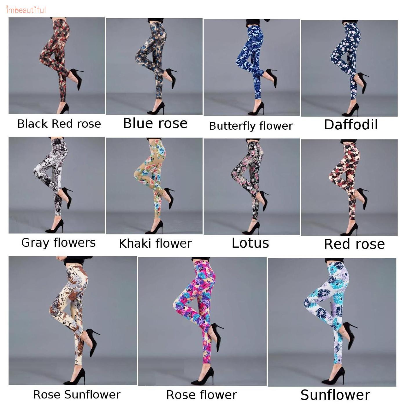 Quần Leggings Hoa Tập Thể Thao Thời Trang Dành Cho Nữ | BigBuy360 - bigbuy360.vn