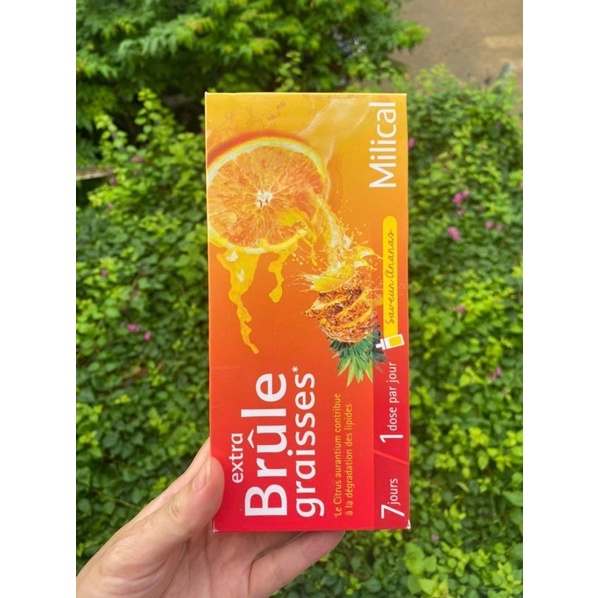 Detox Milical Extra Brule Graisses 7 ống(giảm cân, đốt mỡ)
