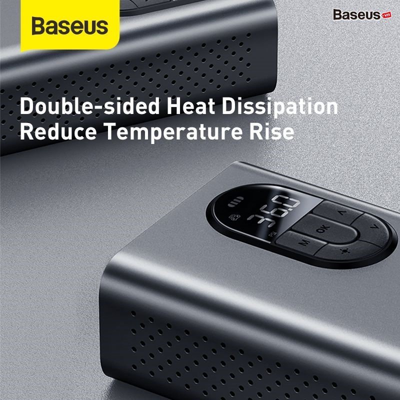 Máy bơm lốp xe hơi ôtô Baseus Energy Source Inflator Wireless Intelligent Air Pump và Baseus Super Mini Inflator Pump