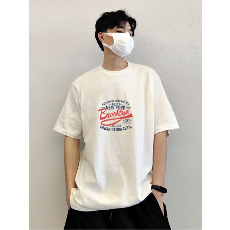 Áo thun ❤có size tay lỡ unisex Brooklyn