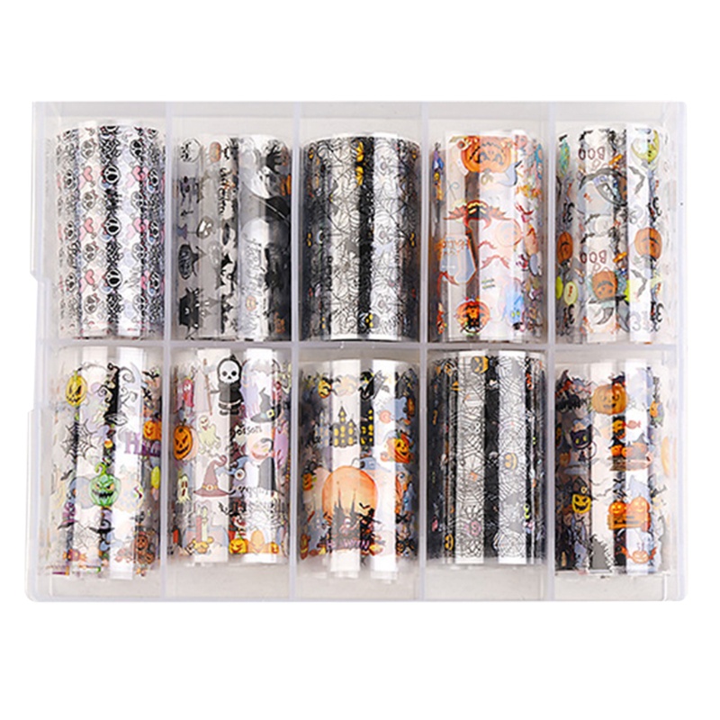 Miếng Dán Trang Trí Móng Tay Họa Tiết Đầu Lâu / Ác Quỷ Độc Đáo DIY