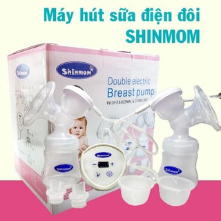 (Tặng kèm núm hút và núm đẩy)Máy hút sữa điện đơn Shinmom không chứa BPA nhiều cấp độ hút và matxa
