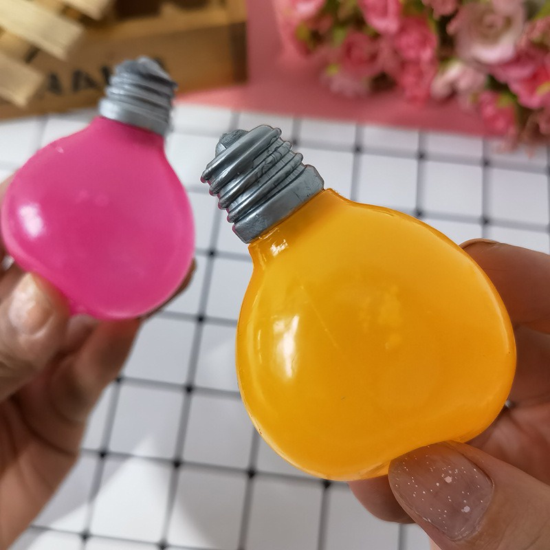 GUDETAMA SQUISHY TRỨNG BÓP TRÚT GIẬN chiếc bóng đèn trắng-trong-hồng xanh