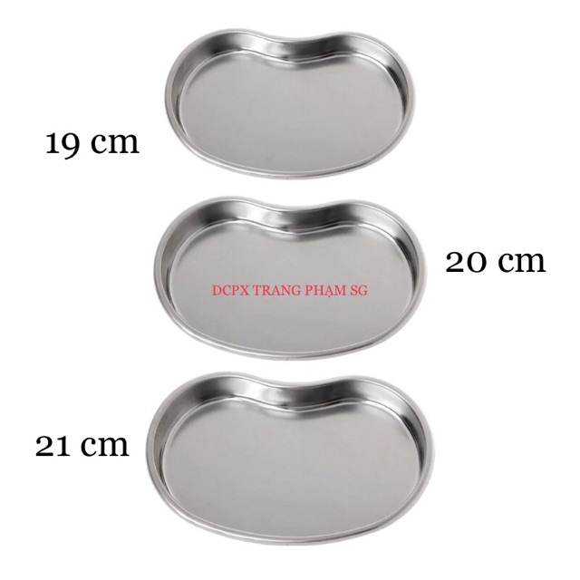 KHAY INOX HẠT ĐẬU 20cm ĐỰNG DỤ CỤ Y TẾ | Dụng Cụ Phun Xăm