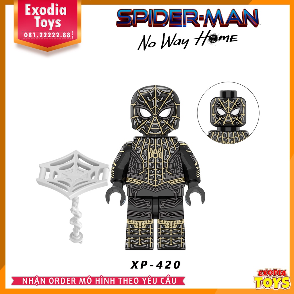 Xếp hình Minifigure Người Nhện Không Còn Nhà : Spider-Man No Way Home - Đồ Chơi Lắp Ghép Sáng Tạo - KORUIT KT1055