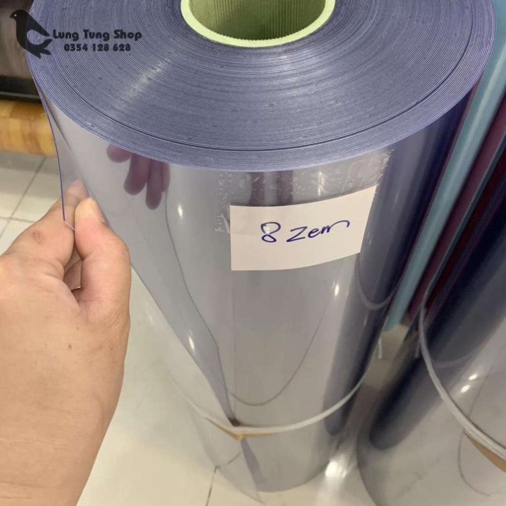Màng nhựa PVC loại cứng trong suốt dày 3,5,8zem