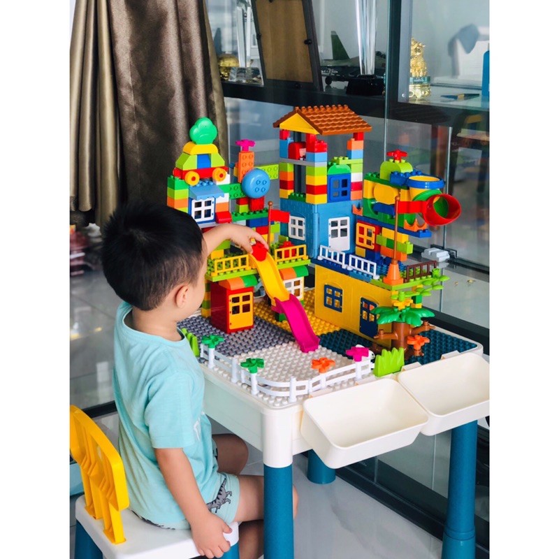 Đồ chơi xếp hình lâu đài size lego Duplo , mô hình xây dựng lắp ráp cho bé thoả sức sáng tạo phát triển tư duy