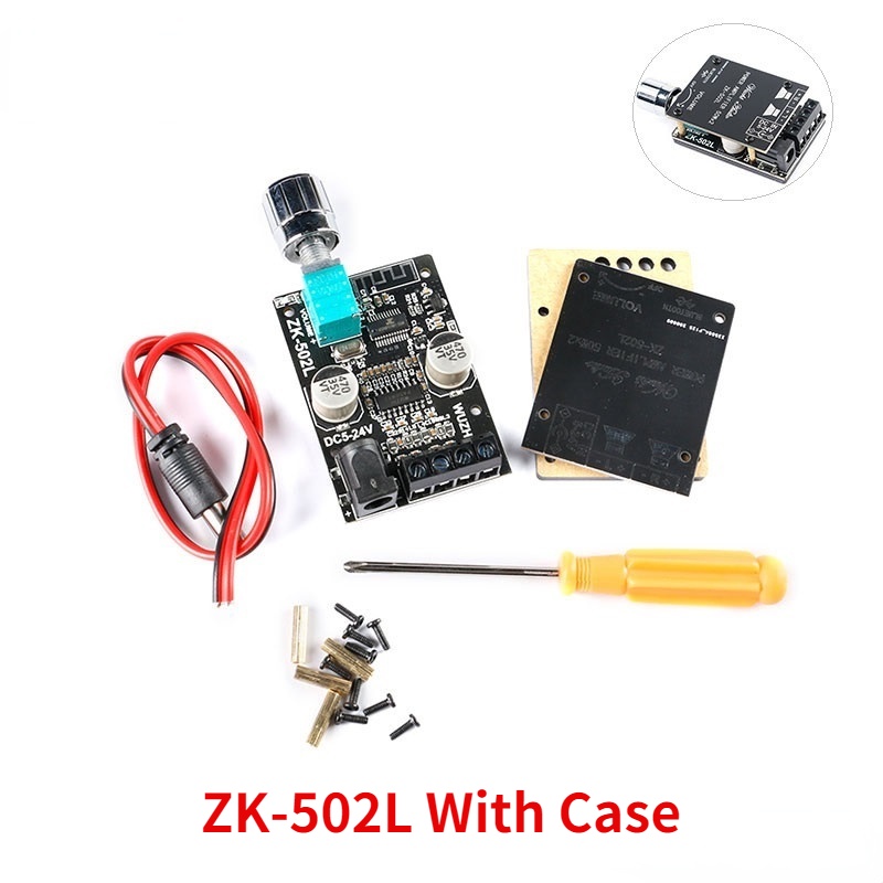 Bảng mạch khuếch đại âm thanh Bluetooth DC 5-24V 50Wx2 nhỏ gọn ZK-502L | BigBuy360 - bigbuy360.vn