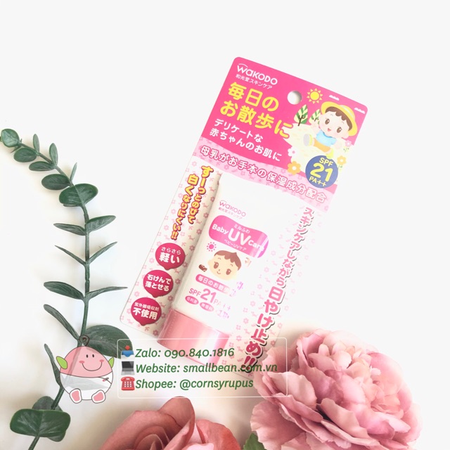 Kem chống nắng trẻ em Wakodo Baby UV care