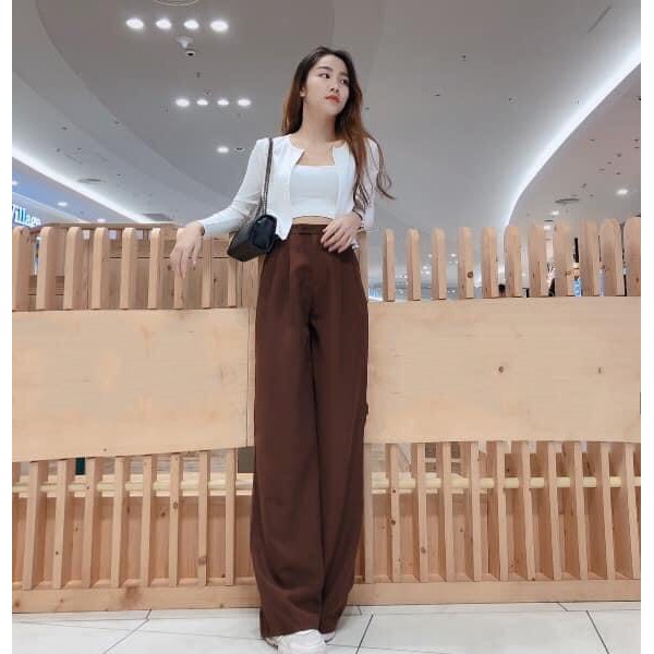 Quần Ống Suông , ống rộng nữ dáng dài , cạp cao vải đẹp loại 1 | BigBuy360 - bigbuy360.vn