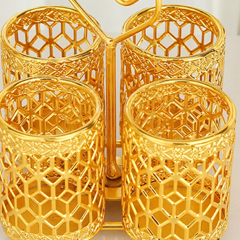 Giá Đỡ Muỗng Đũa Bằng Kim Loại Sức Chứa Lớn Sắp Xếp Gọn