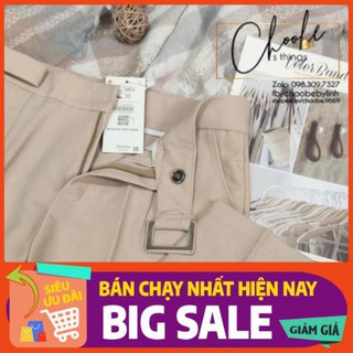 Quần bagyy đai lệch cạp cao siêu hót