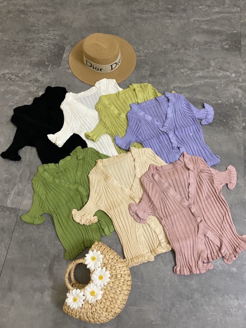 ÁO LEN KIỂU CÚC BÈO XẺ GIỮA QUẢNG CHÂU MS10002