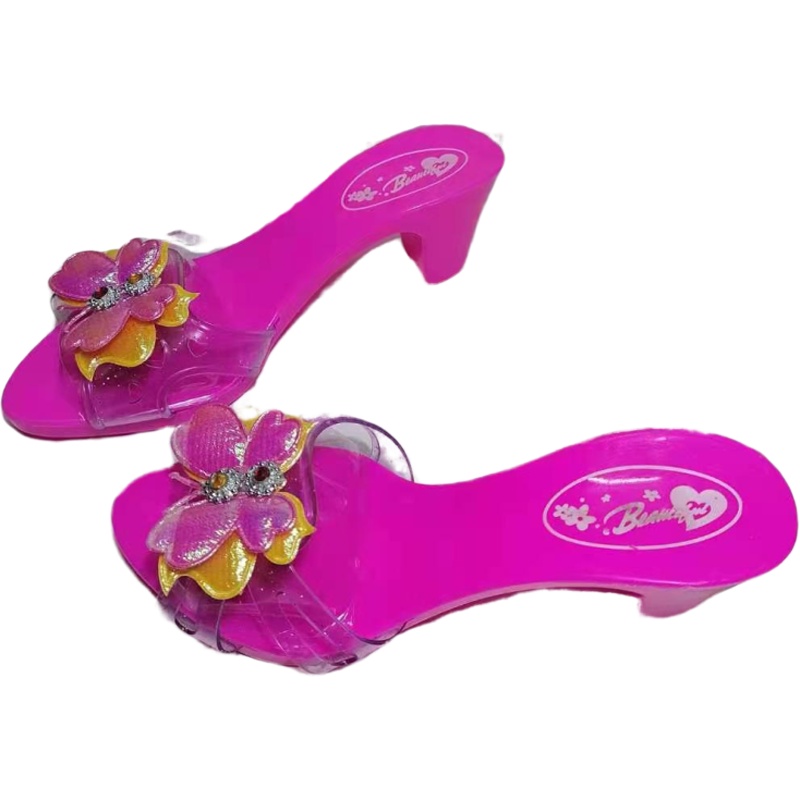 W Cô gái nhỏ quà tặng sinh nhật kết hợp trẻ em chơi nhà đồ giày mô phỏng cao gót pha lê Barbie baby
