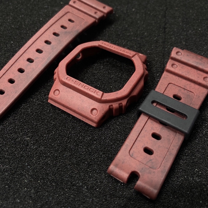 Set vỏ dây G-SHOCK mã DW-5600/GW-B5600 Màu đỏ rượu vang sậm Hàng REAL