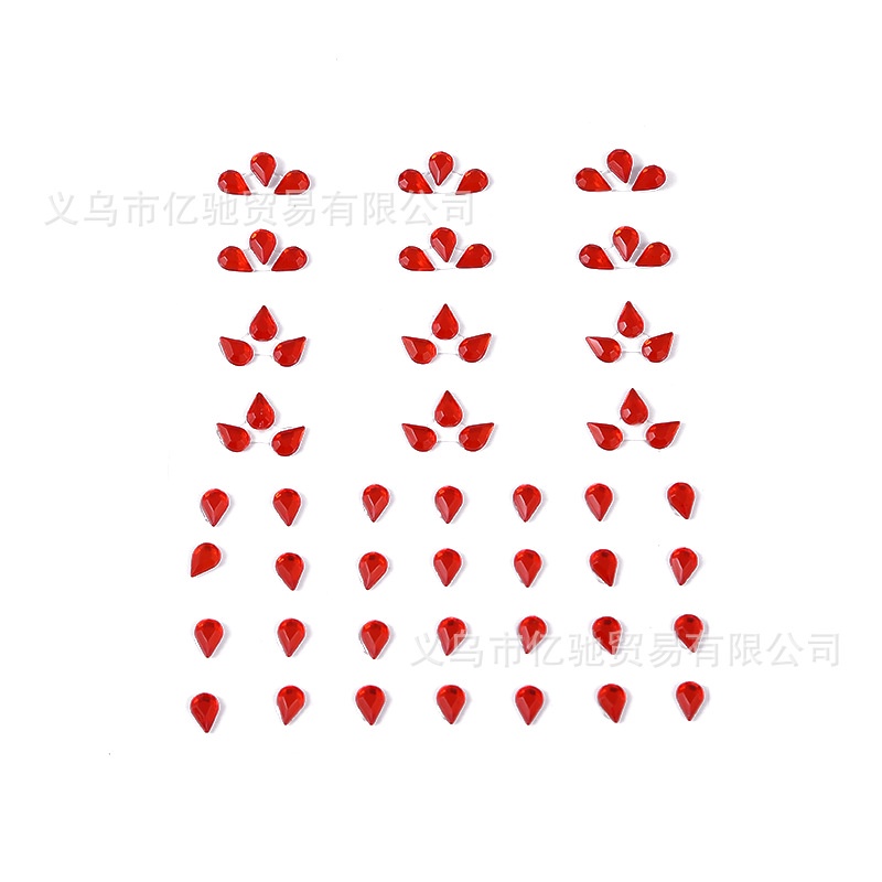 Miếng Dán Trang Điểm Mắt / Lông Mày Hình Viên Kim Cương DIY