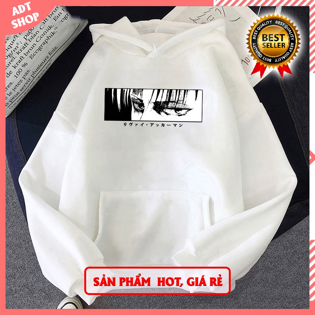 Top 4 Áo Hoodie In Hình Anime Attack On Titan Levi - Eren độc đẹp giá siêu rẻ
