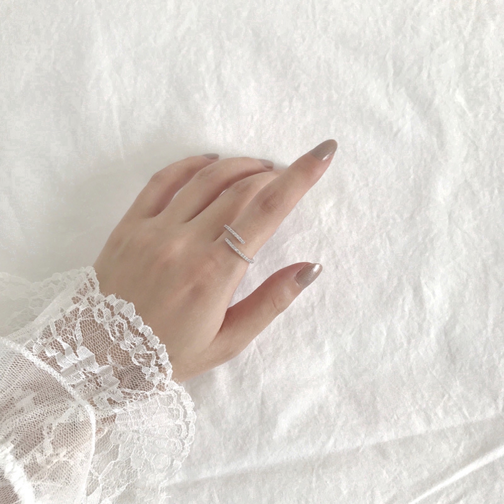 Nhẫn Đeo Tay Đính Đá Zircon Thời Trang Cho Nữ