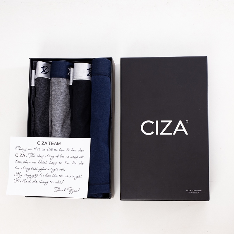 Quần boxer nam CIZA chất cotton mát mềm mịn thời trang nam tính dành cho phái mạnh QLDR01