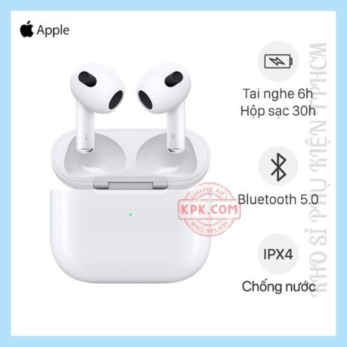 Tai nghe bluetooth TWS 3 âm thanh vòm ,cảm biến, đổi tên sạc không dây (New version)