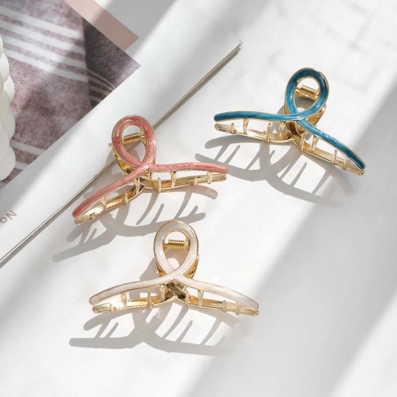 Kẹp Tóc Kim Loại Phong Cách Hàn Quốc Xinh Xắn Cho Nữ