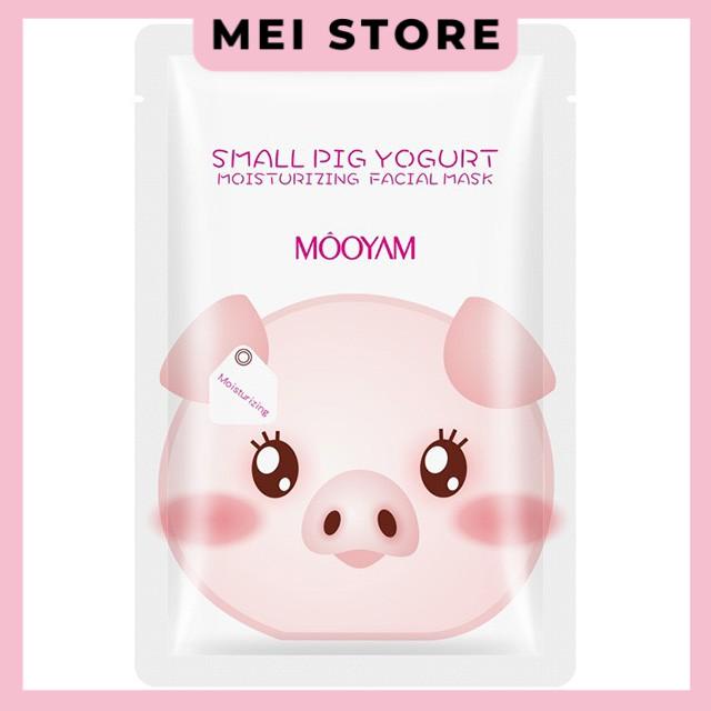 Mặt Nạ Heo Trắng Đen MÔOYAM Small Pig Yogurt Tinh Chất Sữa Chua Dướng Da Cấp Ẩm