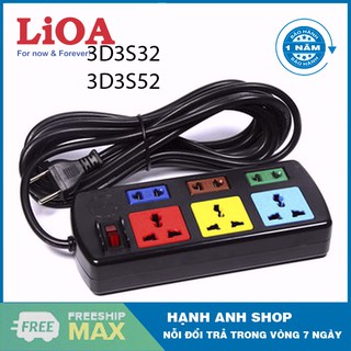 Ổ cắm điện LIOA ổ cắm liền dây 3 mét, 5 mét