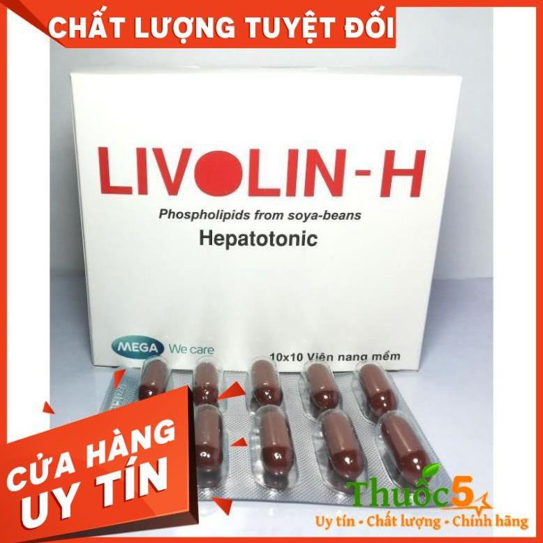Livolin-H viên uống giải độc, bảo vệ chức năng gan hộp 100 viên