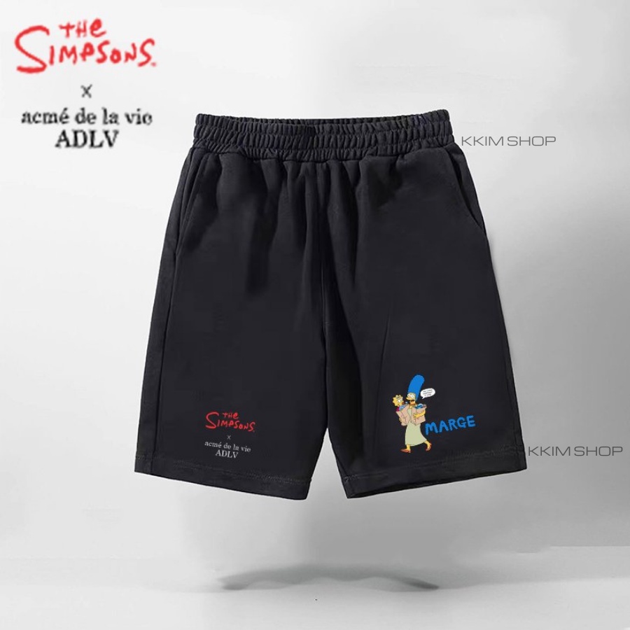 QUẦN SHORT ADLV The Simpsons Nam Nữ, quần đùi thun unisex form rộng thể thao, lửng cộc ngắn mặc nhà KKIMSHOP