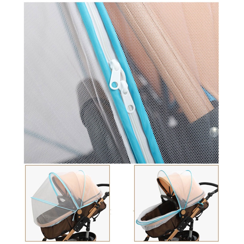 Màn Lưới Chống Muỗi / Côn Trùng Gắn Xe Đẩy Em Bé Tiện Dụng