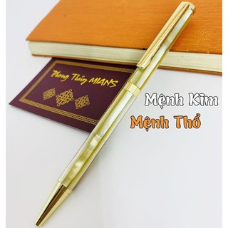 [RẺ VÔ ĐỊCH] Bút khảm trai ngọc Cao cấp Vàng - Bút ký cao cấp