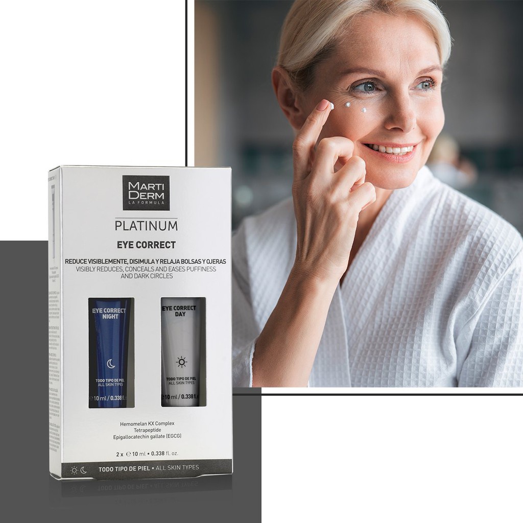 Kem mắt MartiDerm Platinum Eye Correct  Kem dưỡng da mắt giảm quầng thâm bọng mắt giảm nếp nhăn - Thi Vũ