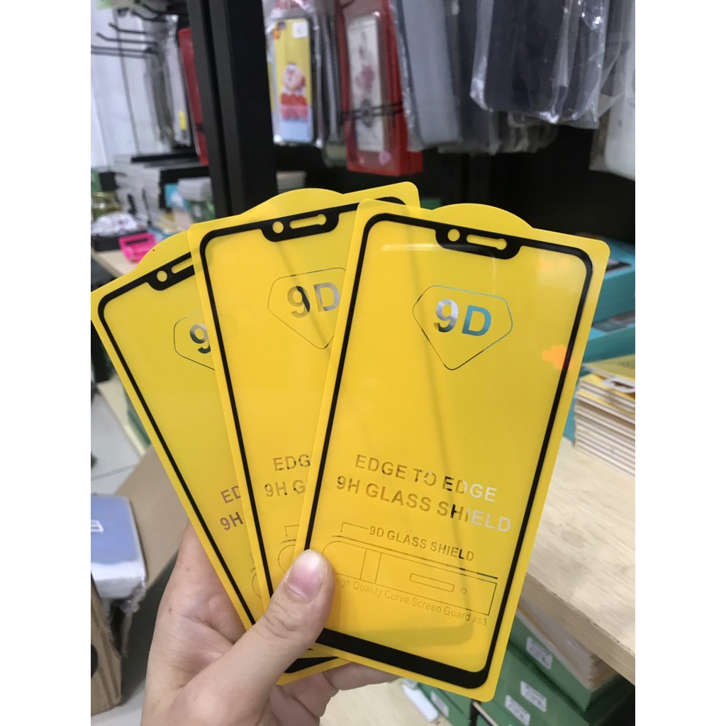 [Giá Rẻ Vô Địch] Realme C1 - Kính Cường Lực 9D Full Màn Hình Đen