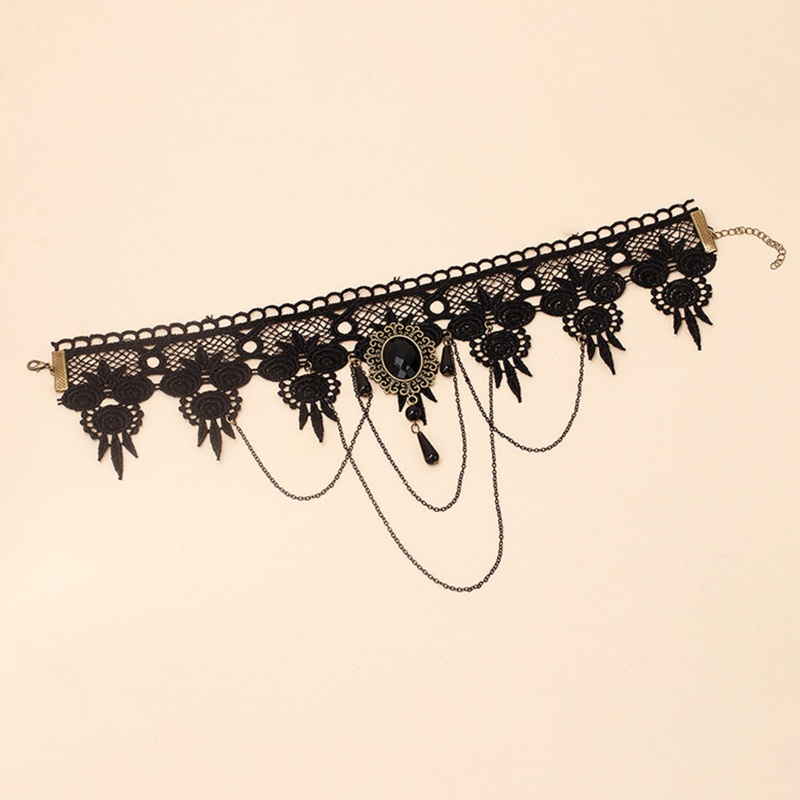 Vòng Cổ Choker Ren Phong Cách Gothic Punk