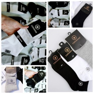 Bán 10 Đôi Tất Chân Cổ Ngắn Mác Converse, Vớ Nam Thoáng Khí (giao Trộn Màu)