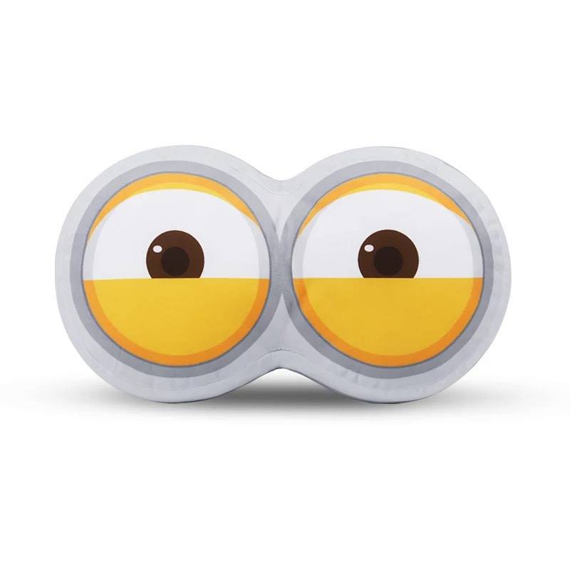 Gối tựa đầu hình đôi mắt Minion dễ thương cho xe hơi