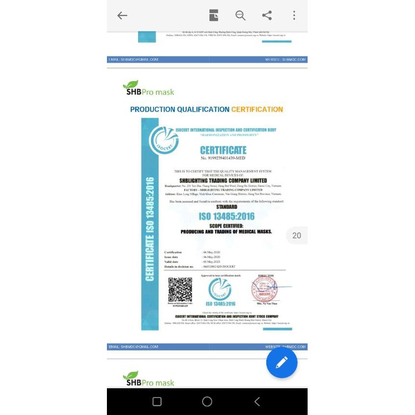 1 hộp Khẩu Trang Y Tế 4 lớp kháng khuấn SHB Pro mask 50 chiếc 1 Hộp)