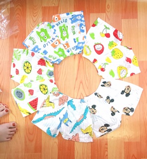 Set 10 Quần đùi cotton giấy cho bé