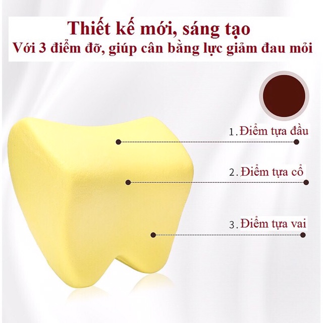 Bộ gối , tựa lưng cao su non cao cấp