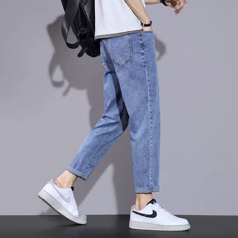Quần jean nam baggy ống rộng dáng suông hottrend hàn quốc 2022, quần bò nam ống suông dáng rộng JEAN28