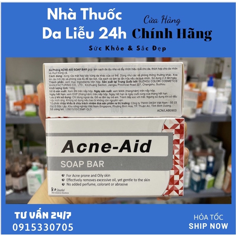 Xà phòng tắm Acne Aid bánh cho mụn lưng ngực