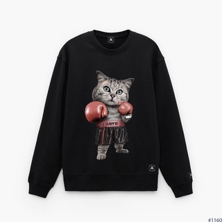 Áo sweater od oversize boxing cat, local brand odin club
