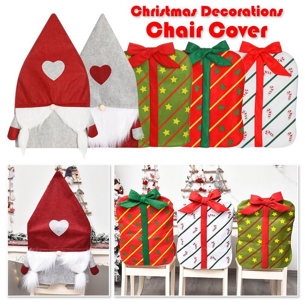 Vỏ Bọc Ghế Ngồi Bàn Ăn Họa Tiết Giáng Sinh Độc Đáo Trang Trí Nhà Cửa