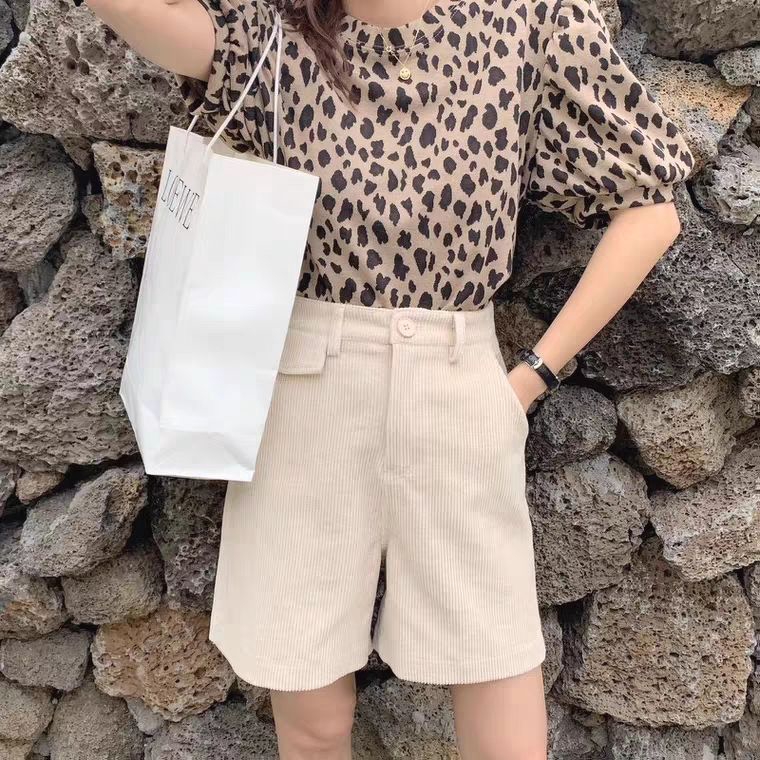 Áo vân báo bo tay bồng