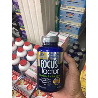 Viên Uống Tăng Cường Trí Nhớ Focus Factor 180 Viên Của Mỹ (Mẫu Mới)