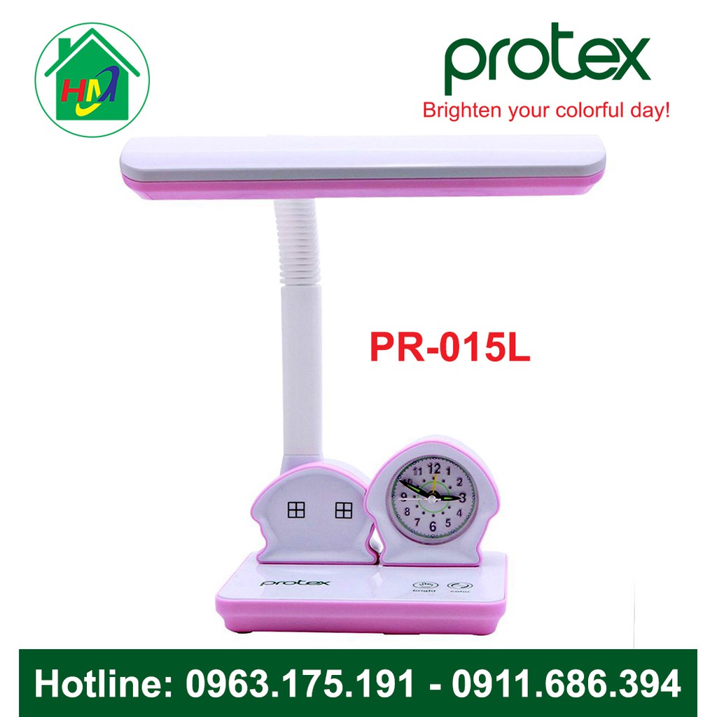 Đèn Học Để Bàn Hình Ngôi Nhà Có Đồng Hồ Protex PR-015L