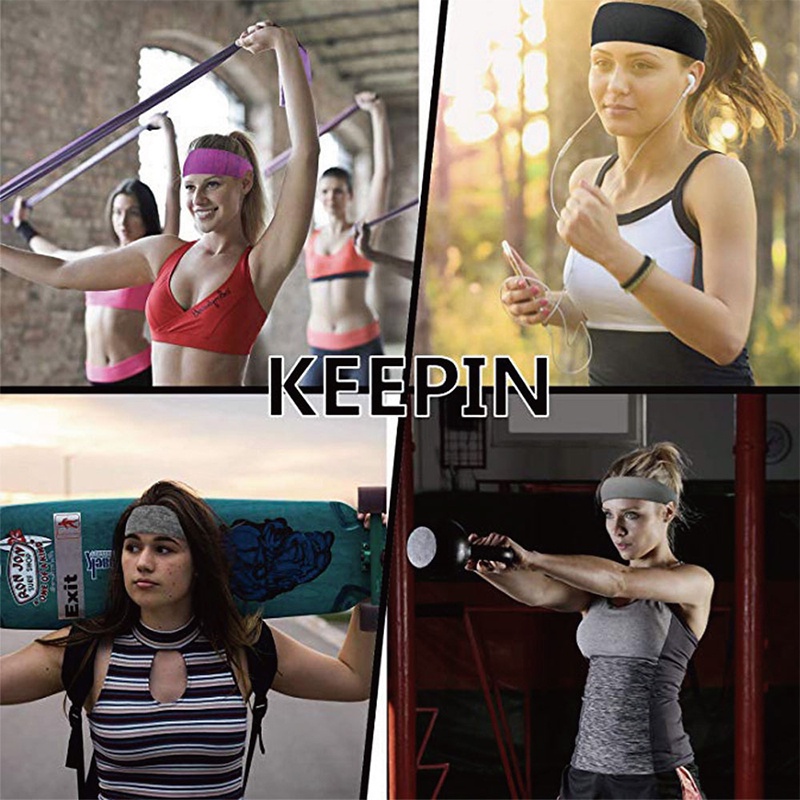 Băng Đô Thể Thao Mềm Thấm Hút Mồ Hôi 6 Màu Thời Trang Cho Nữ