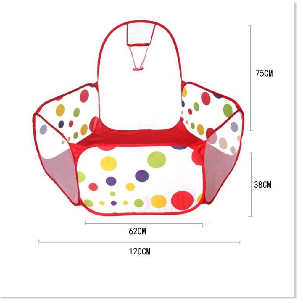 Lều Bóng Cho Bé Tặng Kèm 100 Trái Banh-đồ chơi thể thao và ngoài trời – đồ dùng vận động cho bé Thỏa Sức Sáng Tạo, Vui Đ