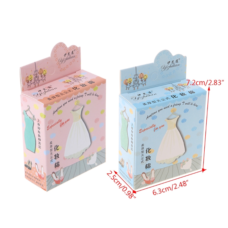 Bộ 50 bông tẩy trang bằng cotton tự nhiên cao cấp
